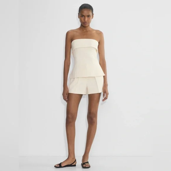 NEW Aritzia Element Tube Top - (Re)ssential - Light Birch strapless shirt 8 - Picture 3 of 17